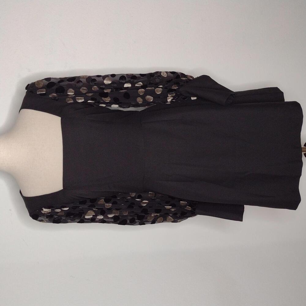 NWOT Hutch Women's Black/Flocked with Fab Mini Dress Size 4